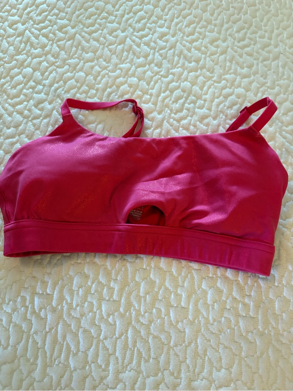 aerie Vibrant Hot Pink Seamless Sports Bralette